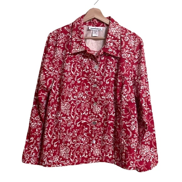 Serengeti Tops - SERENGETI CATALOG Red Paisley Print Jacket XL